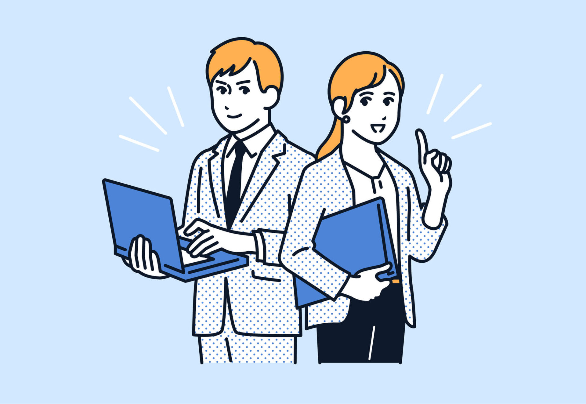 男女のエンジニア