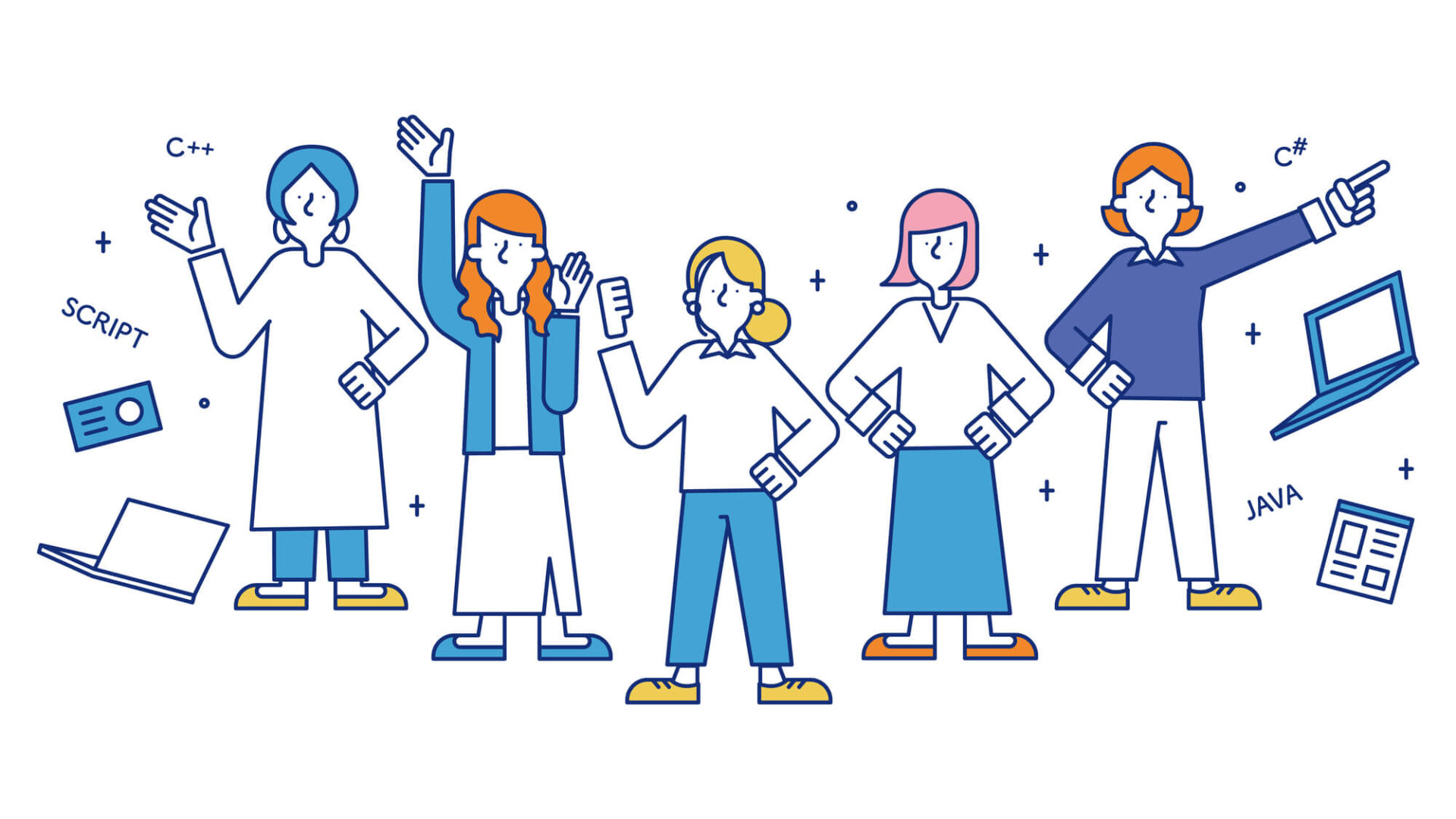 女性エンジニアのイラスト